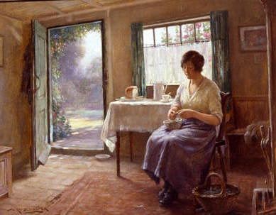 Photo of "LUNCHTIME PREPARATIONS" by WILLIAM KAY BLACKLOCK