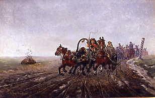 Photo of "RUSSIAN TROOPS OVERTAKEN BY AN OFFICER" by ARTUR WAKLOW STARYKON WIELOGLOWSKI