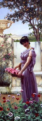 Photo of "A BASKET OF ROSES" by JOHN WILLIAM GODWARD