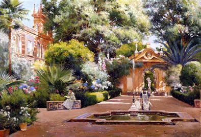 Photo of "A GARDEN IN SEVILLE, SPAIN" by MANUEL GARCIA Y RODRIQUEZ