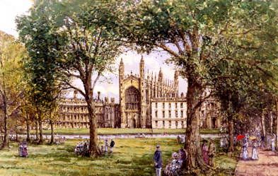 Photo of "KINGS COLLEGE CAMBRIDGE C.1890" by JOHN (LIVING ARTIST) SUTTON