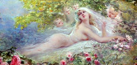 Photo of "LA VIE EN ROSE" by GEORGES JULES VICTOR CLAIRIN