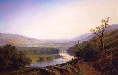 Photo of "A VIEW OF RICHMOND, YORKSHIRE, ENGLAND" by EDMUND JOHN NIEMANN