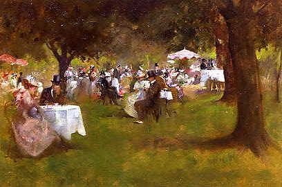 Photo of "A SUMMER GARDEN PARTY" by ALBERT CHEVALIER TAYLER