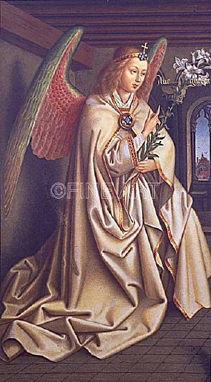 Photo of "ANGEL OF THE ANNUNCIATION" by HUBERT & JAN VAN (CHROMO EYCK