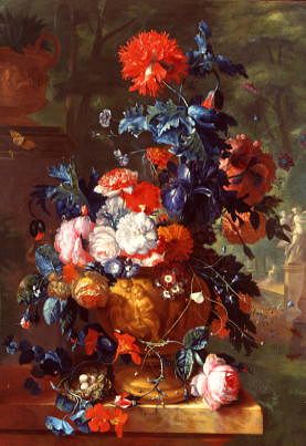 Photo of "A RICH STILL LIFE OF FLOWERS" by JAN VAN HUYSUM