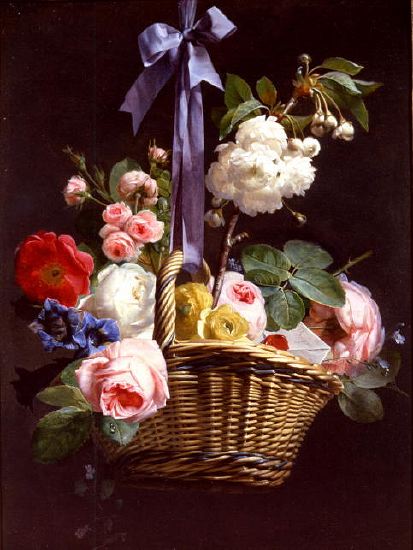 Photo of "A ROMANTIC BASKET OF FLOWERS" by ANTOINE BERJON