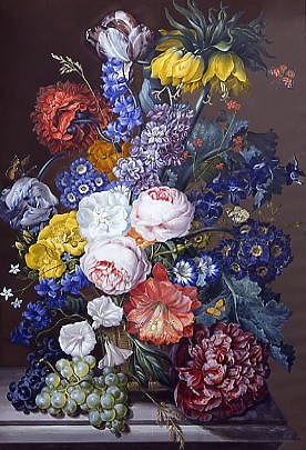 Photo of "A RICH STILL LIFE OF SUMMER FLOWERS" by SEBASTIEN WEGMAYR