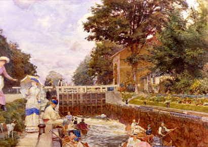 Photo of "BOULTERS LOCK ON THE THAMES" by EDWARD JOHN GREGORY