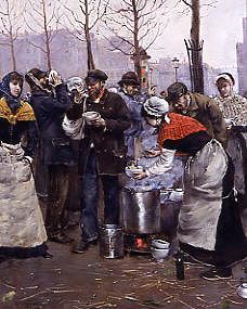 Photo of "LE REPAS DES PAUVRES UN JOUR D'HIVER A PARIS" by NORBERT GOENEUTTE