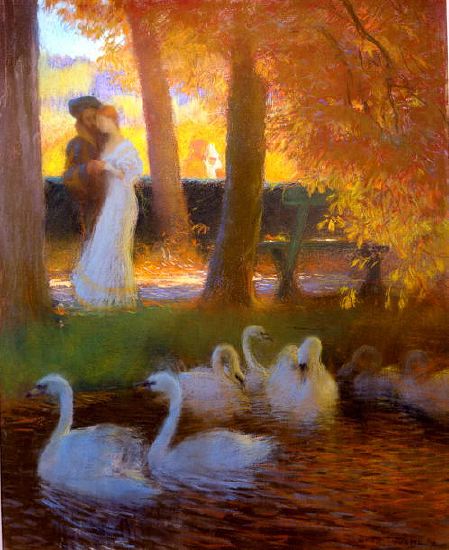 Photo of "LES AMANTS ET LES CYGNES" by GASTON DE LATOUCHE