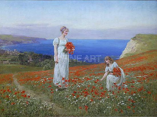 Photo of "GATHERING POPPIES" by HENRY JOHN YEEND KING