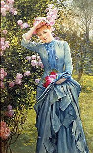 Photo of "IN THE ROSE GARDEN" by EDWARD KILLINGWORTH JOHNSON