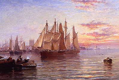 Photo of "SHIPPING BELOW HULL, EVENING" by ARTHUR JOSEPH MEADOWS