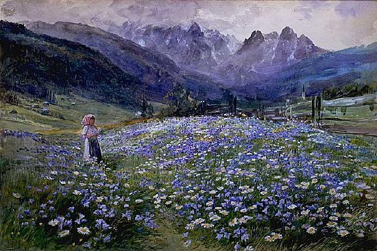 Photo of "AN ALPINE MEADOW" by JOHN MACWHIRTER