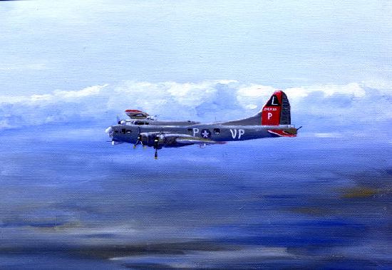 Photo of "HOMEWARD BOUND (B17 FLYING FORTRESS USAF)" by IAN (LIVING ARTIST) BRIGHT