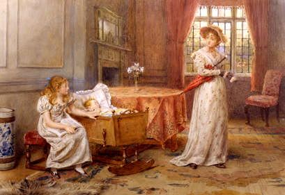 Photo of "A WILLING HELPER" by GEORGE GOODWIN KILBURNE