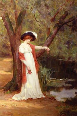 Photo of "A BEAUTY BY THE LAKE" by GEORGE SHERIDAN KNOWLES
