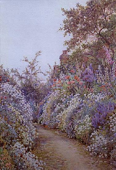 Photo of "THE SPRING GARDEN, WADHURST" by ERNEST ARTHUR ROWE