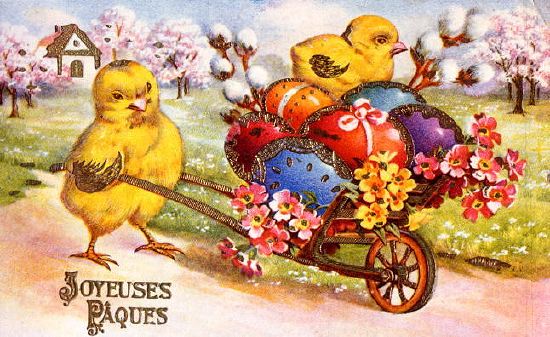 Photo of "JOYEUSES PAQUES (CHICKS & EGGS)" by  ANONYMOUS