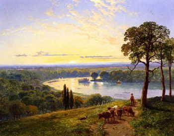 Photo of "THE RIVER THAMES AT RICHMOND, SURREY, ENGLAND" by EDMUND JOHN NIEMANN