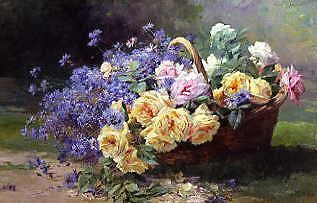 Photo of "UN PANIER DE FLEURS" by ALBERT-TIBULLE FURCY DE LAVAULT