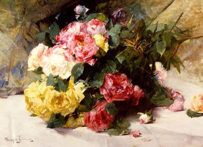 Photo of "LE BOUQUET DE ROSES" by GEORGES JEANNIN