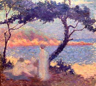 Photo of "BAIGNEUSES AU BORD DE LA MER" by THEO VAN RYSSELBERGHE