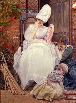 Photo of "THE FLORIST'S FAMILY (DETAIL)" by EDWARD KILLINGWORTH JOHNSON