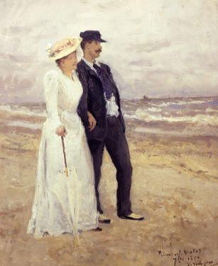 Photo of "AT NIEUPORT-LES-BAINS, BELGIUM, 1890" by ISIDORE VERHEYDEN