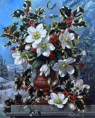 Photo of "CHRISTMAS ROSES AND HOLLY (IN COPYRIGHT)" by ALBERT (COPYRIGHT CONTR WILLIAMS