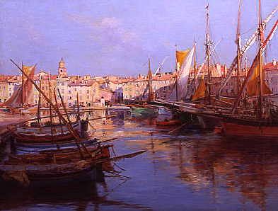 Photo of "PORT DE ST TROPEZ, COTE D'AZUR, SOUTH OF FRANCE" by EMILE JOSEPH HUMBLOT