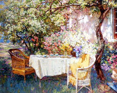 Photo of "SUNLIGHT AND SHADOW IN THE GARDEN" by PIOTR (CONTEMPORARY - E STOLERENKO