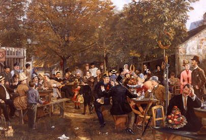 Photo of "THE GARDEN PARTY" by JOHANN MICHAEL KUPFER