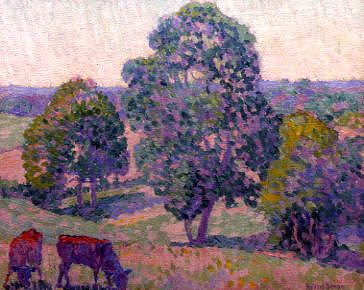 Photo of "CATTLE IN HORSEGATE FIELDS" by ROBERT BEVAN