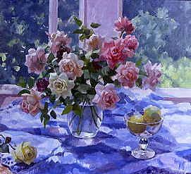 Photo of "STILL LIFE WITH ROSES" by BORIS (CONTEMPORARY-EXT NICOLAIEV