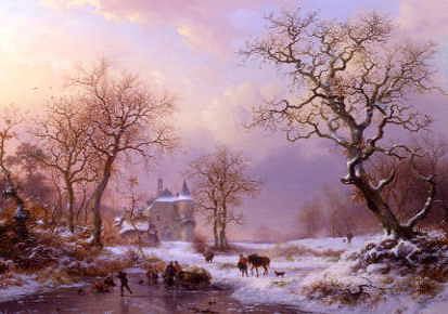 Photo of "A WINTER'S AFTERNOON" by FREDERIK MARIANUS KRUSEMAN