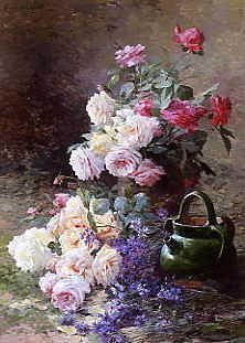 Photo of "STILL LIFE OF ROSES" by ALBERT-TIBULLE FURCY DE LAVAULT