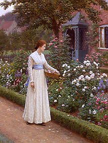 Photo of "THE ROSE GARDEN" by EDMUND BLAIR LEIGHTON