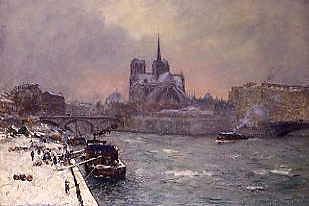 Photo of "NOTRE DAME, PARIS, EFFET DE NEIGE" by SIEBE JOHANNES TEN CATE