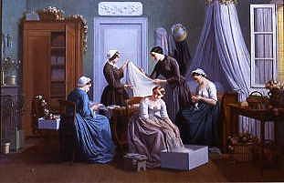 Photo of "PREPARING THE TROUSSEAU" by LOUIS FRANCOIS PICARD