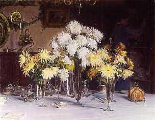 Photo of "THE BREAKFAST TABLE AT CHRISTMASTIDE" by THOMAS FREDERICK MASON SHEARD