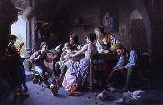 Photo of "A FAMILY GATHERING" by GIOVANNI BATTISTA TORRIGLIA