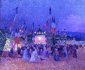 Photo of "LA FETE FORAINE, BASTILLE DAY, FRANCE" by FERDINAND DU PUIGAUDEAU