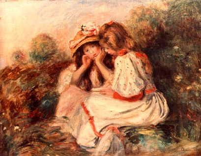 Photo of "DEUX FILLETTES" by PIERRE AUGUSTE RENOIR