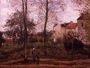 Photo of "PAYSAGE AUX ENVIRONS DE LOUVECIENNES, FRANCE" by CAMILLE PISSARRO