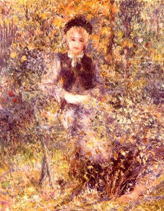 Photo of "UNE JEUNE FILLE" by PIERRE AUGUSTE RENOIR