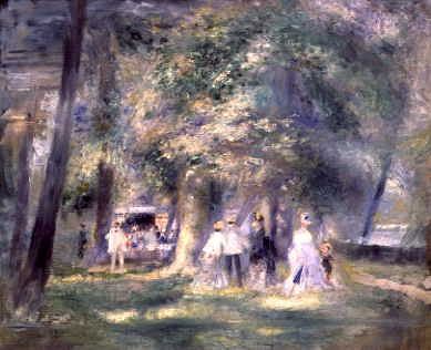 Photo of "DANS LA PARC DE SAINT CLOUD, PARIS, FRANCE, 1866" by PIERRE AUGUSTE RENOIR