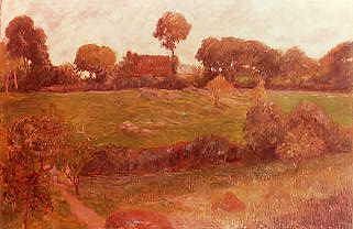 Photo of "FERME EN BRETAGNE, 1886" by PAUL GAUGUIN