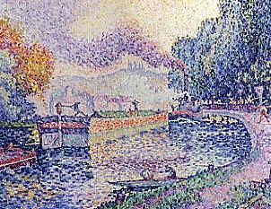 Photo of "AU BORDS DE LA RIVIERE" by PAUL SIGNAC